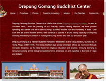 Tablet Screenshot of drepunggomangbuddhistcenter.org